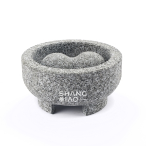 Juego de mortero y Maja de granito de Venta caliente <span class=keywords><strong>Molcajete</strong></span> <span class=keywords><strong>Guacamole</strong></span> Bowl Molinillo de piedra natural - Product Image 2