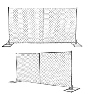 6X12 galvanizli zincir bağlantı örgü çit panelleri satılık