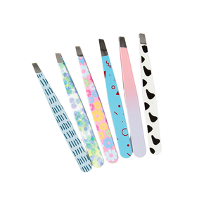 Juego de Pinzas para Cejas y Tijeras para Cutículas RMI de Alta Calidad con Recubrimiento Multicolor - Product Image 1