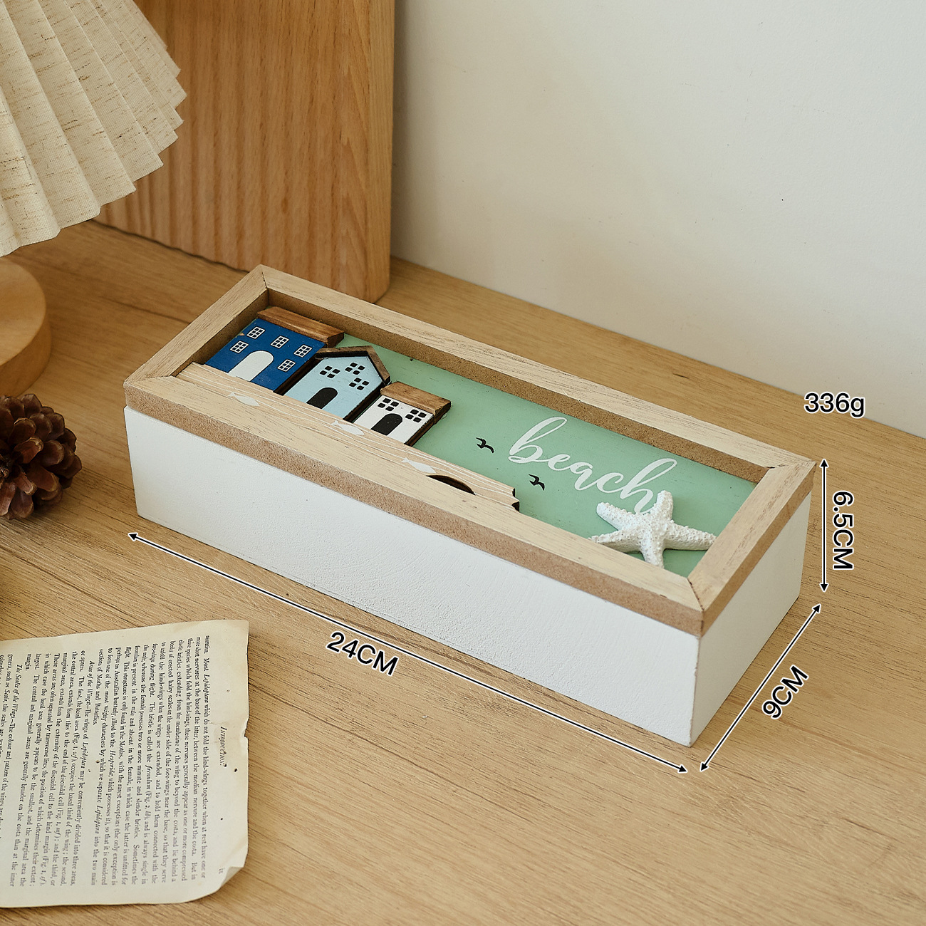 Boîte de rangement à 3 compartiments