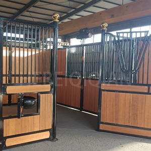 Pintu Kandang Kuda Baja Berlapis Bambu dengan Lapisan Galvanis Celup Panas dan Lapisan Bubuk, Ukuran 2 X 3 m 2.5 X 4 m, Tinggi 2.2m - Product Image 3