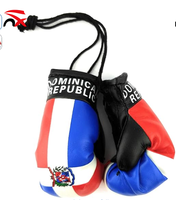 Porte-clés mini-gants de boxe personnalisés drapeau haïtien, très demandés, pour voitures