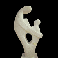 Statue d'ange en marbre blanc, figurine de grande taille amulette de jardin, intérieur, poli