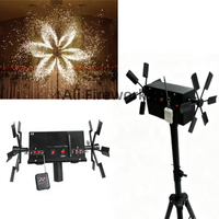 Système de tir de feux d'artifice à 12 canaux avec double roue rotative pour effets spéciaux sur petite scène, idéal pour mariages et fêtes