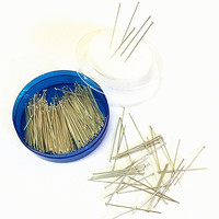 Lot de 200 épingles droites en acier inoxydable pour couture, éco-responsables, 35mm, 30mm, 25mm, accessoires de couture pour tailleur, artisanat et quilting