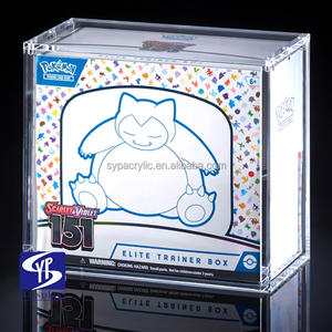 Boîte de présentation exquise SYP <span class=keywords><strong>Pokemon</strong></span> Evolving Skies, couvercle anti-poussière en acrylique moderne, protection UV à 99%, pour ETB <span class=keywords><strong>Pokemon</strong></span> - Product Image 3