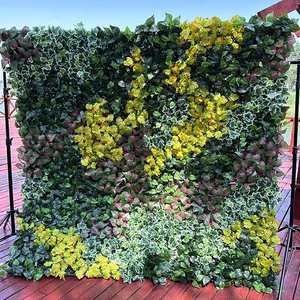 Telón de fondo de boda de tela 3D de pared de flores artificiales rosas de seda Rosa personalizado de 8 pies con elementos decorativos de hortensia - Product Image 4