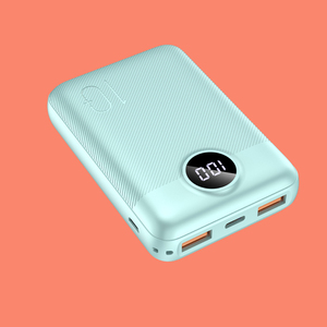 Mini Power Banks 10000mAh certifiées CE, batterie au lithium avec écran LCD, technologie GaN, ultra-mince et portable, entrée Micro USB/Type-C, sortie 10W - Product Image 2