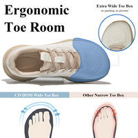 Chaussures de sport unisexe à lacets, style pieds nus, avec embout large, zéro drop, légères, antidérapantes et respirantes, pour la course sur route et la salle de sport