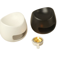 Brûleur d'encens en céramique simple et durable, parfum magnolia et bois de santal, emballage carton, style moderne et antique pour
