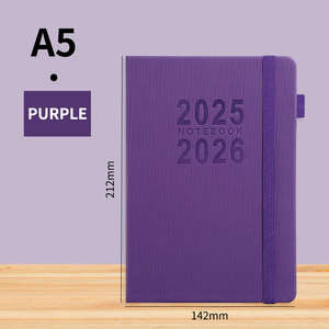 2026 Hardcover PU Leather Planner Plain Ruled Paper Daily Scheduler With <strong>365</strong> Annual Calendar <strong>Personalized</strong> <strong>Office</strong> &amp; School Agenda - Product Image 6