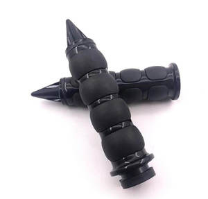Empuñaduras de aleación de plata negra de 25mm personalizadas para motocicleta <span class=keywords><strong>Harley</strong></span> Davidson - Product Image 3