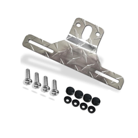 Support de plaque d'immatriculation pour remorque - Support en aluminium robuste pour camions, remorques, camping-cars, bateaux