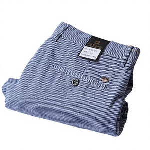 Pantalones casuales de lona transpirable para hombre, de poliéster/algodón, con estampado serigrafiado, bolsillos, corte ajustado y cintura media, venta al por mayor. - Product Image 3