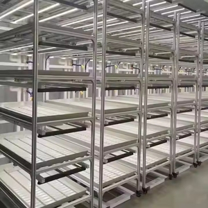Large 4X8FT Hydroponics Grow Table Rolling Bench with Strong <strong>Farming</strong> <strong>Stand</strong> and Hydroponic System - Product Image 1
