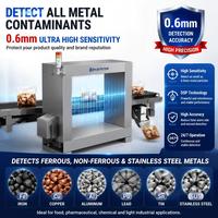 Détecteur de métaux industriel de haute précision 0,6 mm avec panneau de commande intelligent