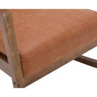 Chaise longue en bois massif écologique, fauteuil inclinable de loisirs, canapé avec assise rembourrée douce, angle d'inclinaison sécurisé, design moderne pour salon