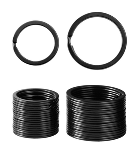 Vòng Chữ O Kim Loại Màu Đen 15Mm 20Mm 25Mm 30Mm 35Mm 38Mm Vòng Chia Dẹt Vòng Móc Chìa Khóa - Product Image 4