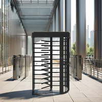 Torniquetes de acceso de tarjeta Rfid de alta calidad Nfc Qr Ticket Compact Automatic Puerta de torniquete de altura completa para sistema de paso de entrada de puerta