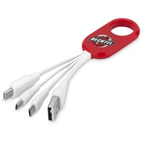 Bon marché, vente en gros, logo publicitaire personnalisé, câble 3 en 1 et 4 en 1, porte-clés USB, chargeur, câble de chargement pour cadeau promotionnel