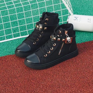 GON22 <strong>High</strong> Top <strong>Sneakers</strong> for Boys and Girls Classical <strong>High</strong> Cut <strong>Ankle</strong> Lace-Up Shoes <strong>High</strong> Quality Design - Product Image 3