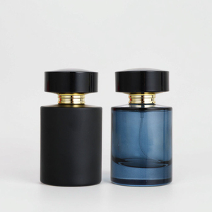 50ml Luxury Custom Refillable Glass <b>Perfume</b> <b>Bottle</b> Cylindrical & Colorful with round Lids & Pump Sprayer Free <b>Sample</b> - Product Image 2