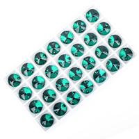 VC vente en gros 10pmm Rivoli verre cristal coudre sur strass pierre de cristal en vrac pour robe accessoires de couture accessoires de vêtement