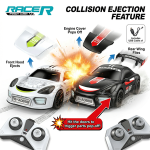 Auto da Corsa RC AiJH 2.4G a 6 Canali con Luci LED, Modalità Battaglia, Giocattoli in Bulk, Fornitore di Servizi OEM/ODM, Auto RC da Drift e Crash - Product Image 1