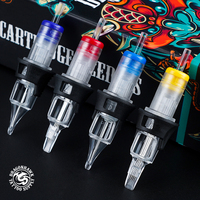 Cartouches d'aiguilles jetables professionnelles Dragonhawk de haute qualité OEM pour tatouage, 0,30 mm, pointe ronde, boîte de 20