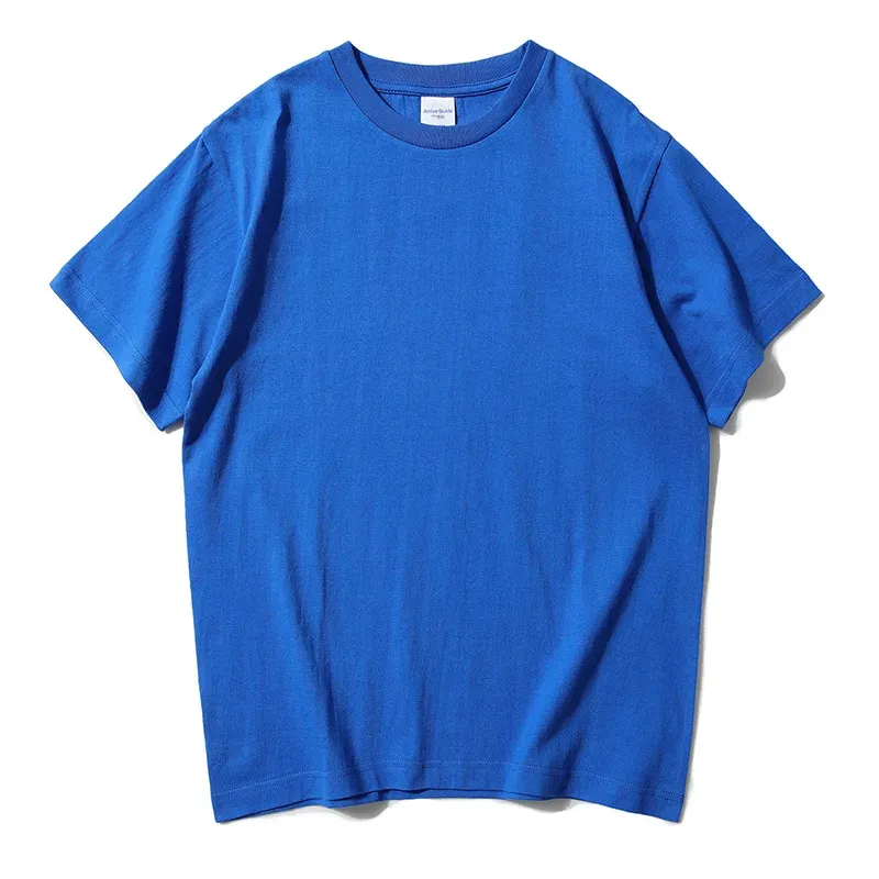 240g 무거운 사용자 정의 티셔츠 100% 면 편안한 3D 디지털 직접 스프레이 어깨 남성 T 셔츠 실크 스크린