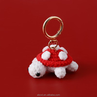 Porte-clés tortue en crochet fait main, pendentif tortue en crochet arc-en-ciel, objets décoratifs