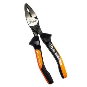 Alicates Universales Ttake, 1 Pulgada de Ancho de Mandíbula, Acero al Cromo Vanadio, Aislamiento VDE, Grado Industrial, Mangos Naranjas - Product Image 1