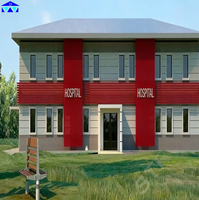 Hôpital modulaire en structure acier à haute capacité portante, personnalisable, pour centre médical en Angola