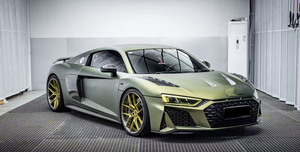 2017-2024 के लिए निकास कट-आउट बोल्ट-ऑन बम्पर के साथ नया ऑडी R8 कार्बन फाइबर हुड - Product Image 4