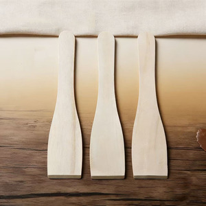 Spatula Pengikis Kayu Kecil Portabel untuk Wajan Telur Gulung dan Panci Mini - Product Image 2
