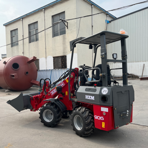 HZM 906 807 <span class=keywords><strong>ZL06</strong></span> 600 кг компактный колесный мини-погрузчик передний тракторный погрузчик с двигателем E5 и кабиной - Product Image 3