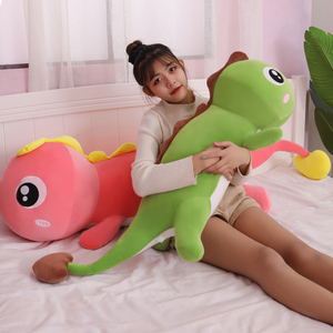 Nouveauté créative : Coussin en peluche longue et moelleuse en forme de <span class=keywords><strong>dinosaure</strong></span> aux grands yeux, vente directe usine, coussin décoratif mignon en forme d'animal - Product Image 3