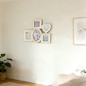 Cadre photo vintage <span class=keywords><strong>en</strong></span> résine blanche fait main, écologique, multi-tailles, avec ruban, pour <span class=keywords><strong>collage</strong></span>, cadeau de baby shower, tailles et couleurs personnalisées - Product Image 3