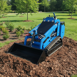 Мини-погрузчик с отвалом для уборки снега, мини-погрузчик-снегоуборщик, садовый мини-гусеничный погрузчик - Product Image 2
