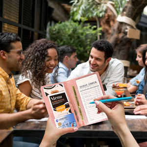 Presentatori <span class=keywords><strong>di</strong></span> controllo del ristorante personalizzato per il controllo degli ospiti titolare della carta del ristorante titolare della fattura del ristorante per i ristoranti <span class=keywords><strong>bar</strong></span> cameriera dell'hotel - Product Image 4