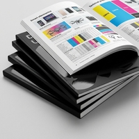 Service d'impression de brochures et de magazines personnalisés, catalogue à couverture souple, livres de designer avec papier d'art, gaufrage et estampage à chaud, impression UV