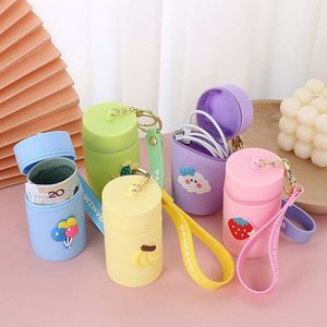 Min Children's Silicone Eco Friendly Bucket Bag Versatile Zero Wallet Earphone Case Cute - Product Image 4