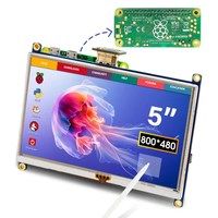 Elecrow RR050P Layar TFT 5 inci 800x480 dengan Layar Sentuh untuk Raspberry Pi Zero/Zero 2W