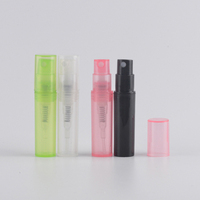 2ml 3ml rose blanc violet flacon vaporisateur de parfum en plastique transparent mini pulvérisateur de brouillard atomiseur bouteille en plastique de parfum