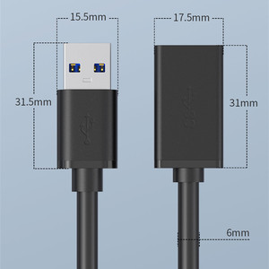 Tùy Chỉnh USB Một 3.0 Nam Để Nữ Extention Cáp 5Gbps Nhanh Hơn Truyền Dữ Liệu Cho Máy Tính PC Chuột Mở rộng Cáp Bàn Phím - Product Image 2