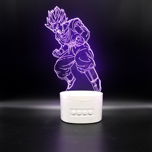 Lampe à led multifonction au design animé personnalisé et haut-parleur bluetooth 2 en 1 pour lecteur de musique avec fonction carte TF - Product Image 4