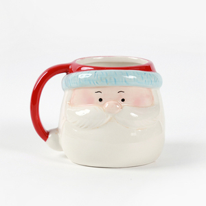 Nouvelle arrivée décoration de noël mignon père noël tasse en céramique tasse à lait pour noël décoration de la maison - Product Image 1