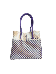 Nouveau style de sacs à main de style écologique pour femmes sacs de tissage de paille en plastique recyclé avec des vêtements tissés en Indonésie pour adultes - Product Image 2