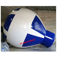 Ballon de football publicitaire gonflable sur mesure avec base, ballon géant gonflable au sol avec graphiques pour la publicité