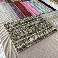 Supports de Mahjong en Acrylique Marbré Or Blanc Personnalisés, Bord Festonné 20 Pouces, Lot de 4 Supports de Tuiles de Mahjong de Luxe à Motif Tourbillon pour le Jeu